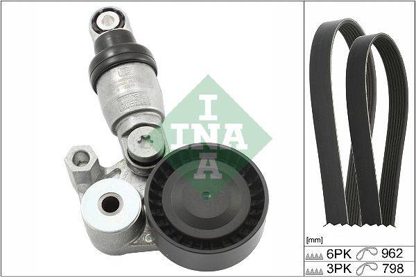 INA V-Ribbed Belt Set 529 0431 10