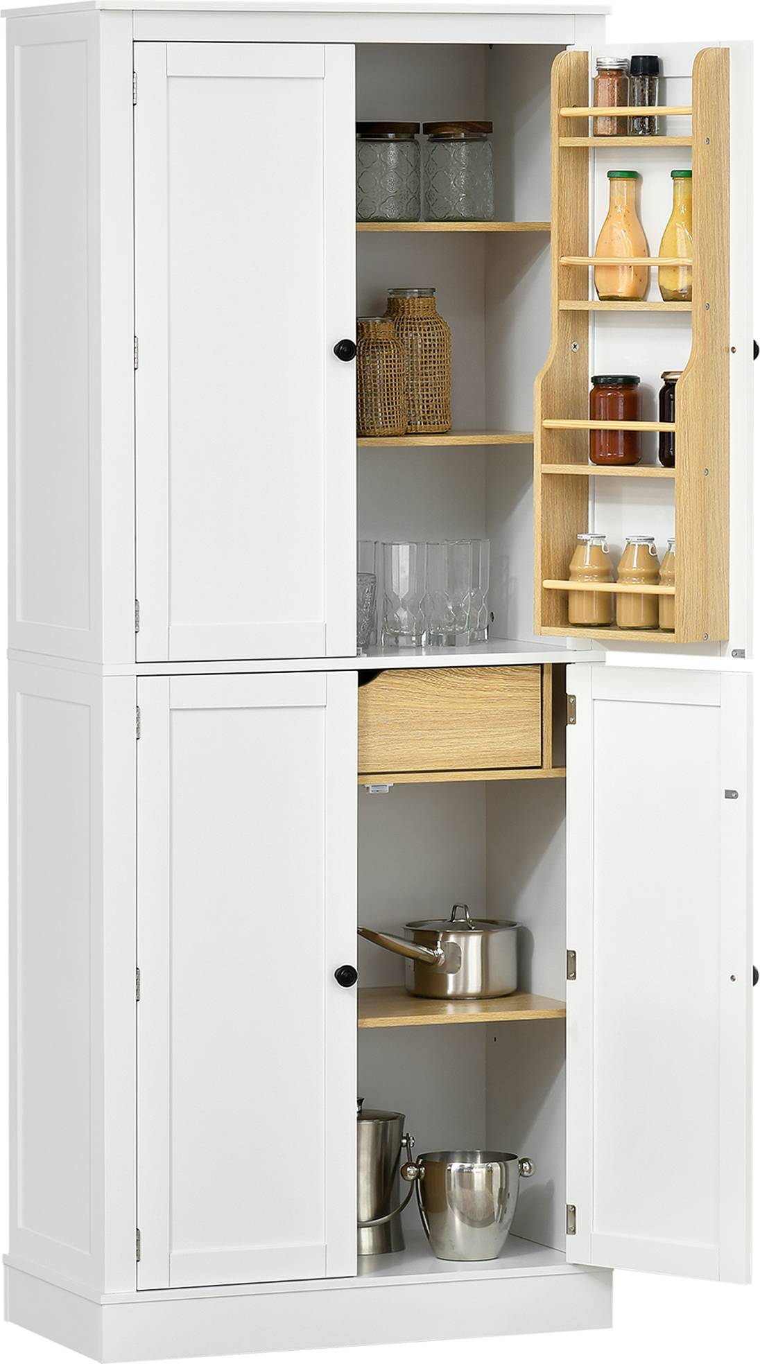 Kitchen pantry storage cabinet Homcom 72" Kitchen Pantry Storage Cabinet