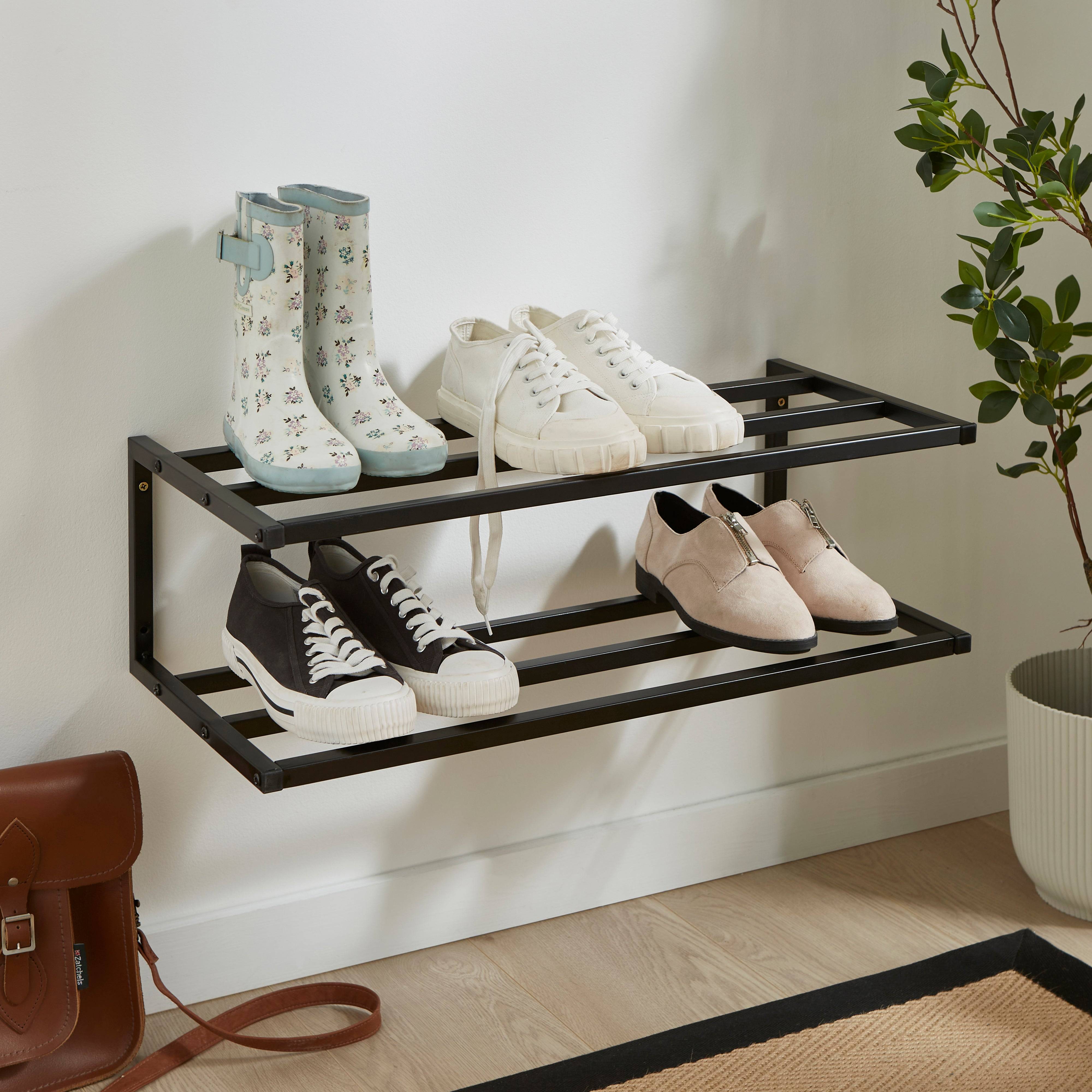 Dunelm 2 Tier Floating Shoe Rack