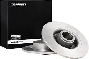 Ridex Brake Disc Rear Axle Uncoated Untreated