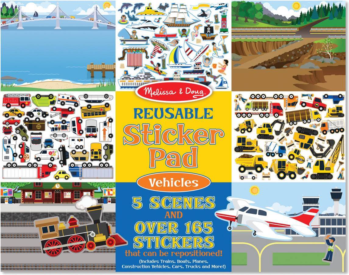 Reusable Sticker Pad Vehicles