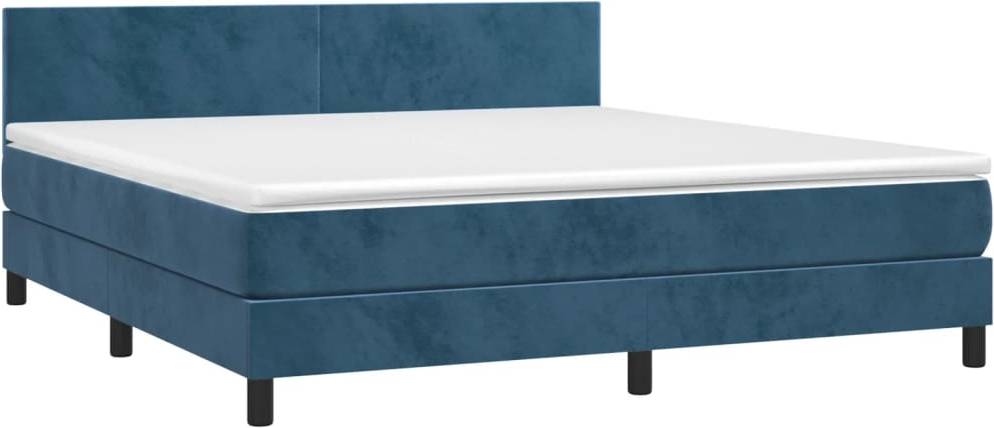 vidaXL LED Light Velvet Letto Continentale