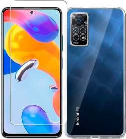 Tempered Glass Protector Transparent Hybrid Case Redmi Note 11 Pro