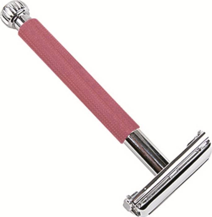 29L Pink Ladies Textured Long Handle Safety Razor