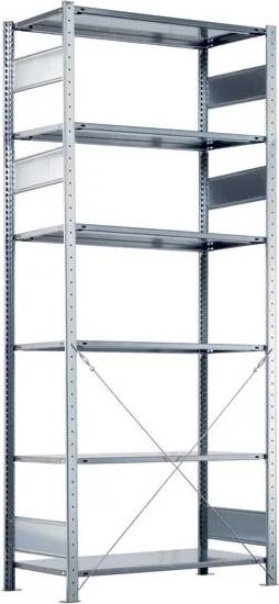 Starter Boltless Storage Rack Silver Hyllsystem 100x250cm