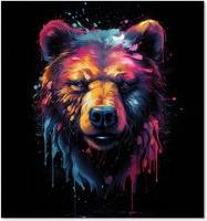 Warren Reed Bear Face Kitchen Splash Guard