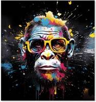 Warren Reed Coloured Monkey Face Kitchen Splash Guard 60cm