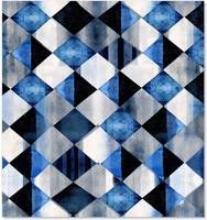 Warren Reed Checkered Pattern Kitchen Splash Guard
