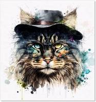 Warren Reed Norwegian Forest Cat Kitchen Splash Guard 90cm