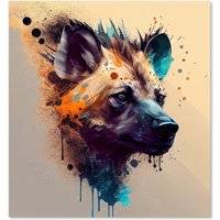 Warren Reed Hyena Face Light Background Kitchen Splash Guard