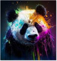 Warren Reed Panda Face Colourful Kitchen Splash Guard