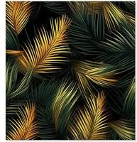 Warren Reed Golden Palm Leaves Kitchen Splash Guard