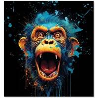 Warren Reed Crazy Monkey face Kitchen Splash Guard