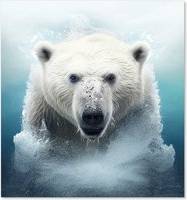Warren Reed Polar Bear Kitchen Splash Guard