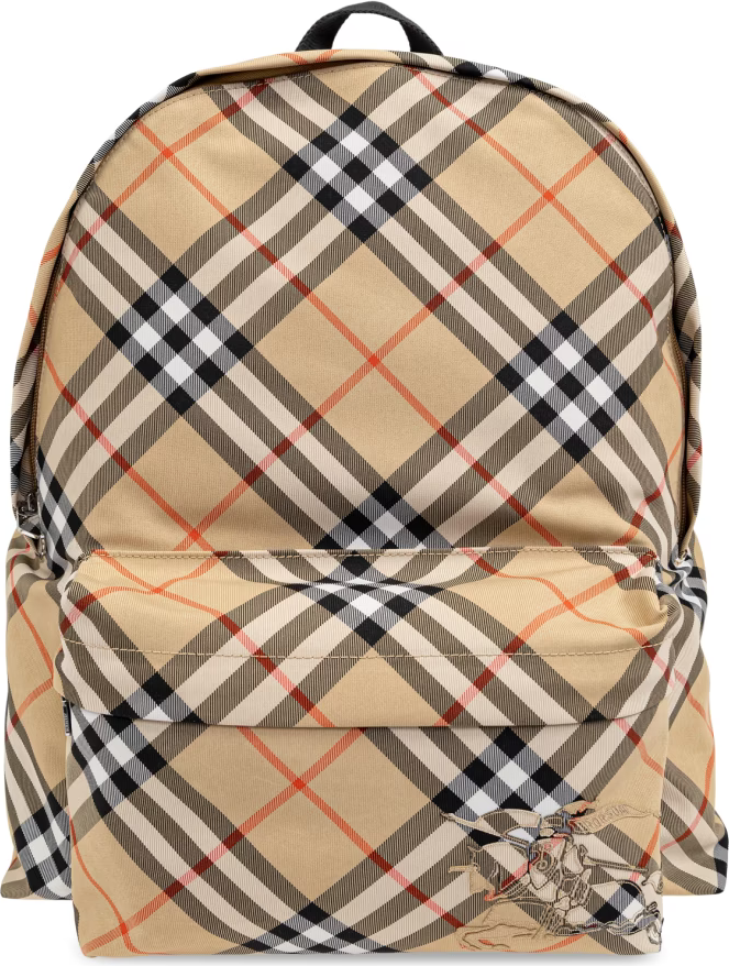 Burberry Check Backpack - Sand