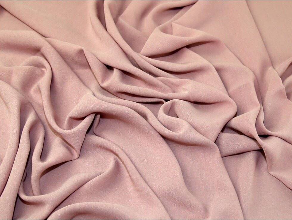 Minerva Ripple Crepe Fabric Rose Pink Metervara Rosa