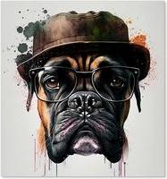 Warren Reed Boxer Dog With Splash Guard