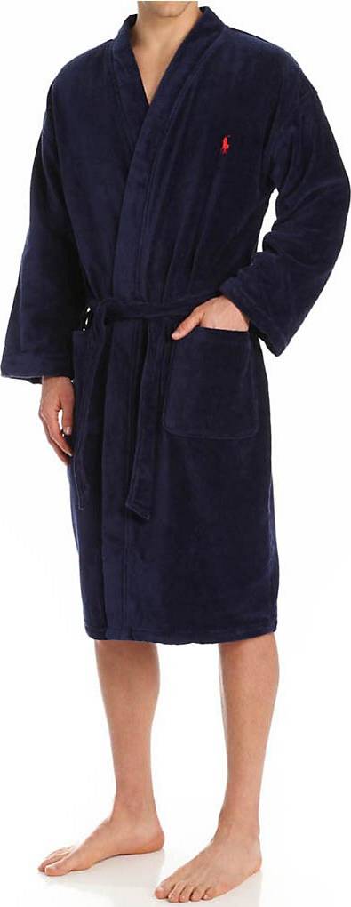 Polo Ralph Lauren Terry Shawl Robe Navy Men's Robe