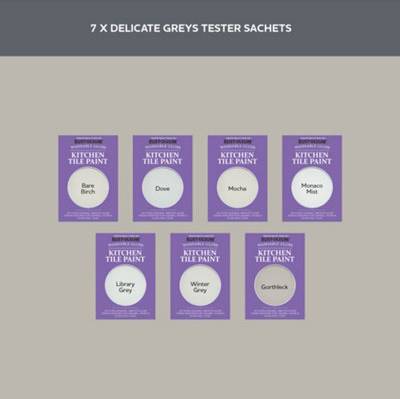 Rust-Oleum Light Gloss Kitchen Tile Tester Samples
