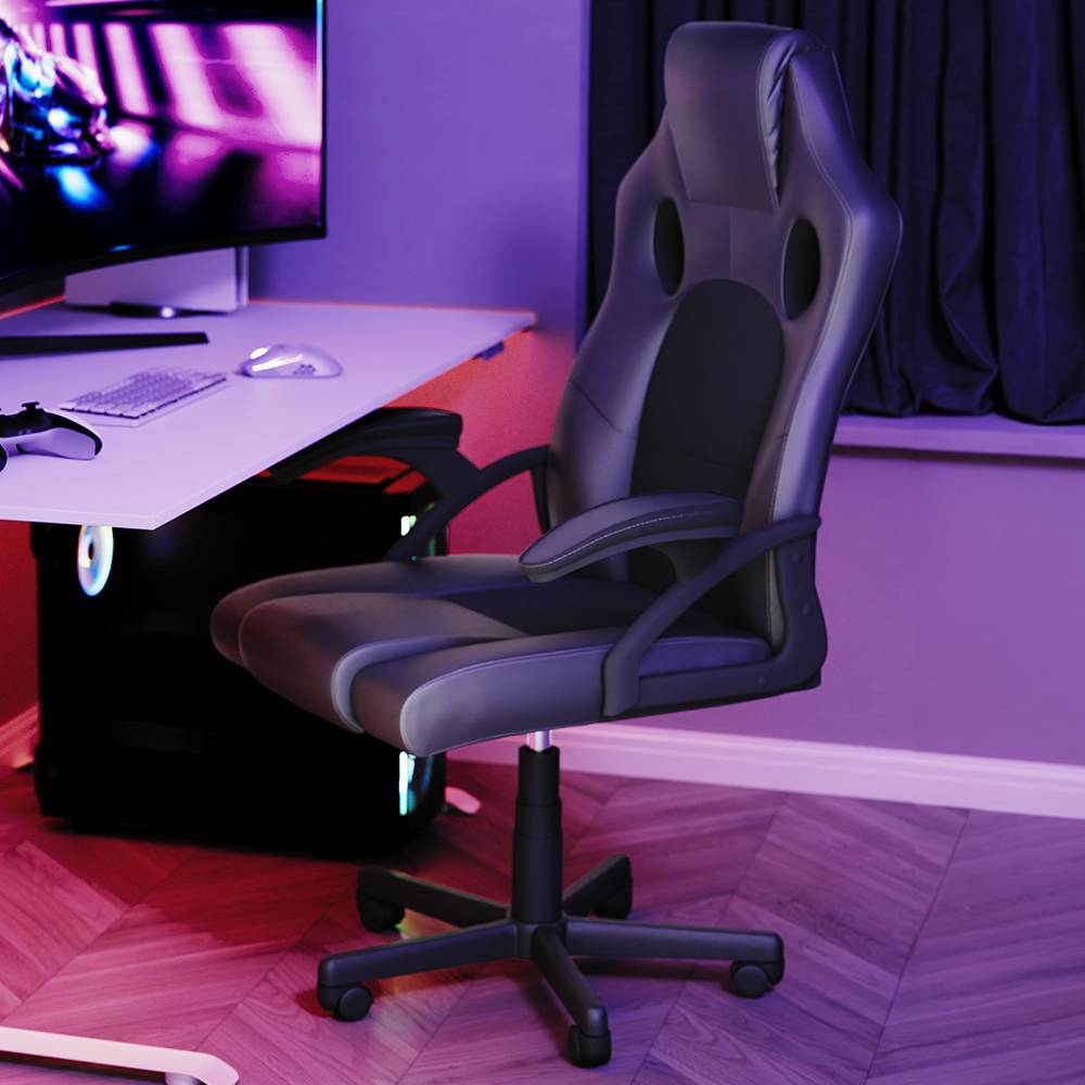 Vida Designs Vida Designs Coma Grey Racing Gaming Chair