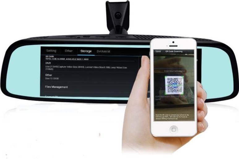 JUNSUN K755 Multi-function Dual Lens GPS 1080P Car Rear View Camera