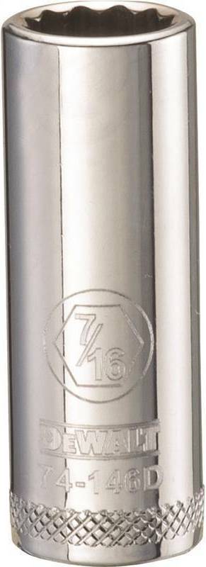 Dewalt Deep 12-Point 7 16 In 3/8 In Drive DWMT74146OSP Socket Bit