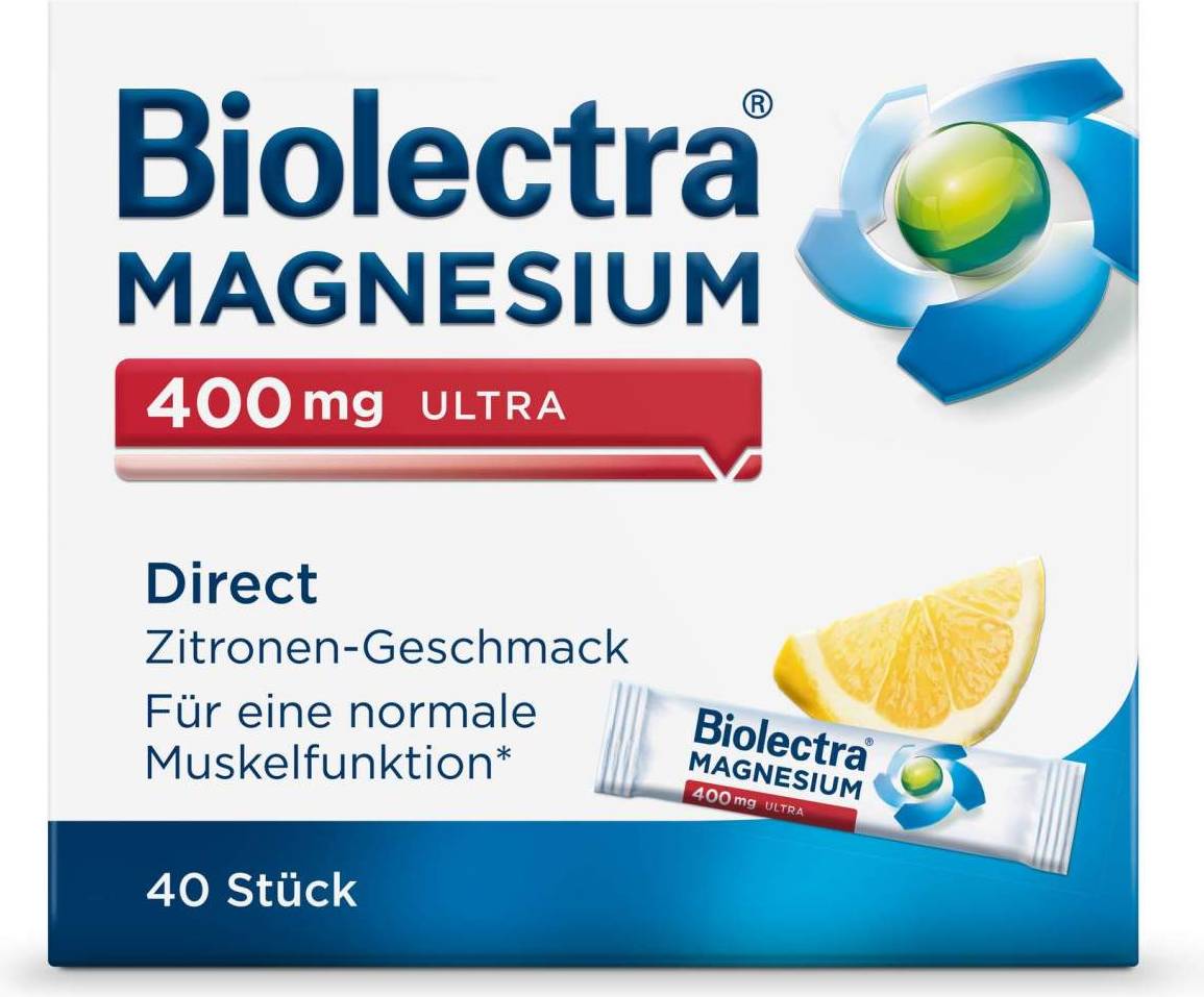 Magnesium 400mg Biolectra Magnesium Ultra Direct Lemon 400mg 40 Stk.