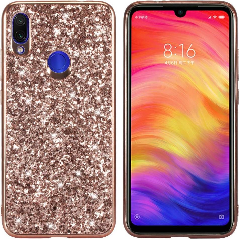 Xiaomi Glitter Redmi Note 7 Redmi Note 7S Redmi Note 7 Pro skal Rosa