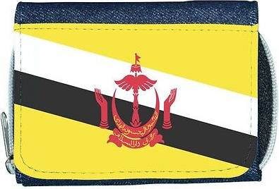 TeeTreeDesigns Brunei flag denim wallet