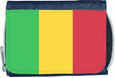 TeeTreeDesigns Mali flag denim wallet