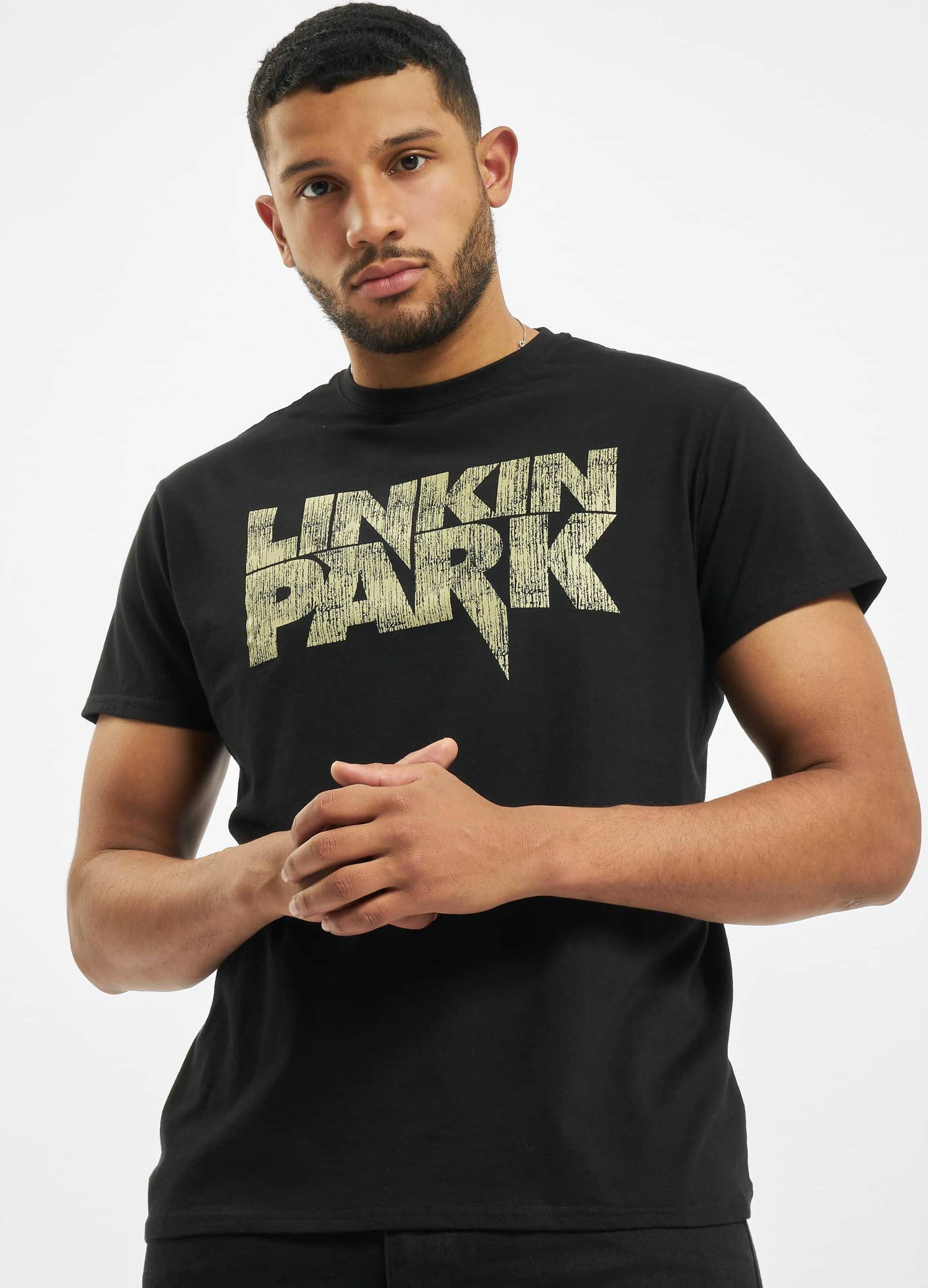 Linkin park Merchcode Linkin Park Distressed Logo Tee Schwarz