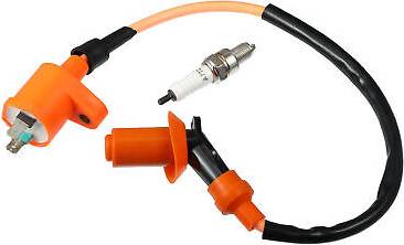 Motorcycle parts Uxcell Motorcycle Racing Ignition Coil Spark Plug Kit