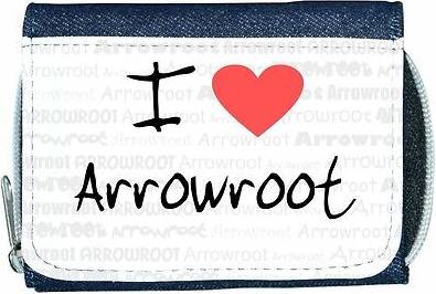 TeeTreeDesigns I love heart arrowroot denim wallet