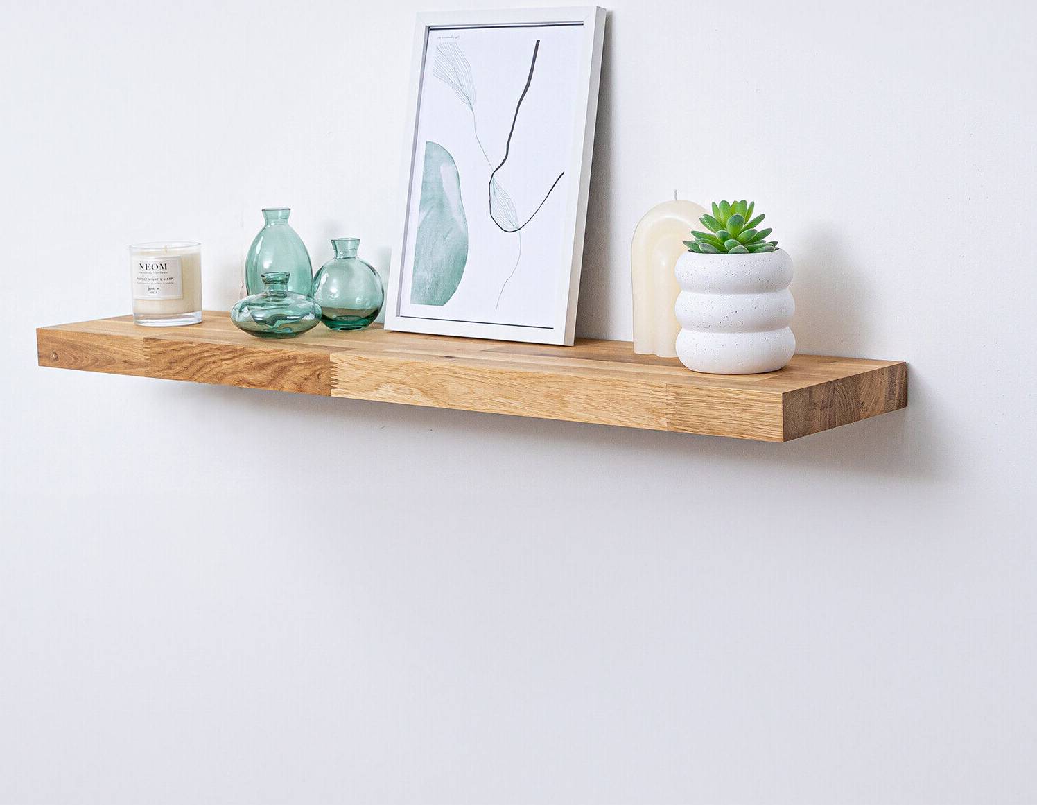 Solid oak floating