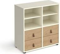 White cube storage unit Universal cube storage unit 875mm Shelving System