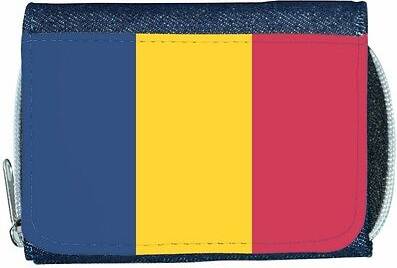 TeeTreeDesigns Chad flag denim wallet