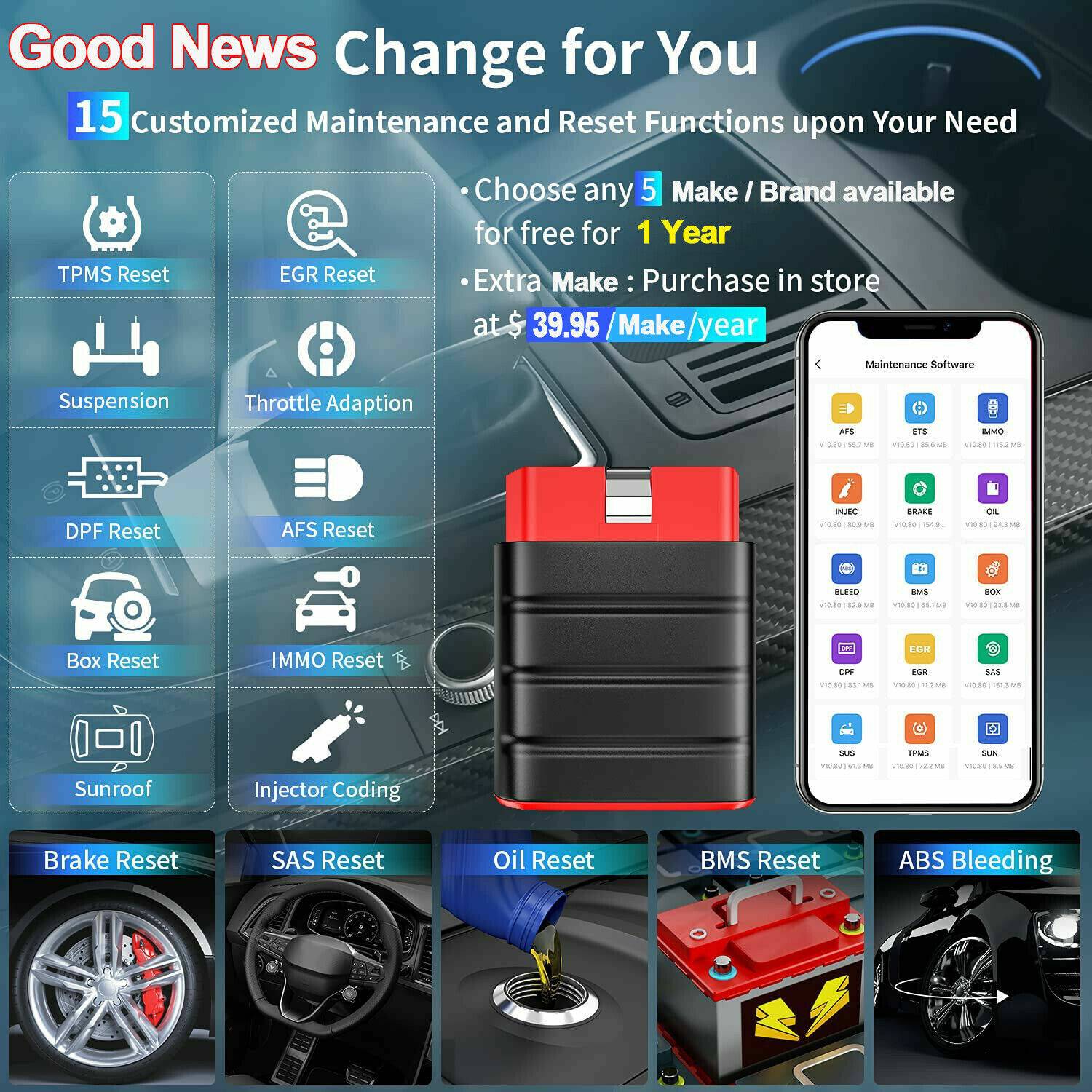 Obd2 Thinkcar Mini OBD2 Bluetooth Scanner