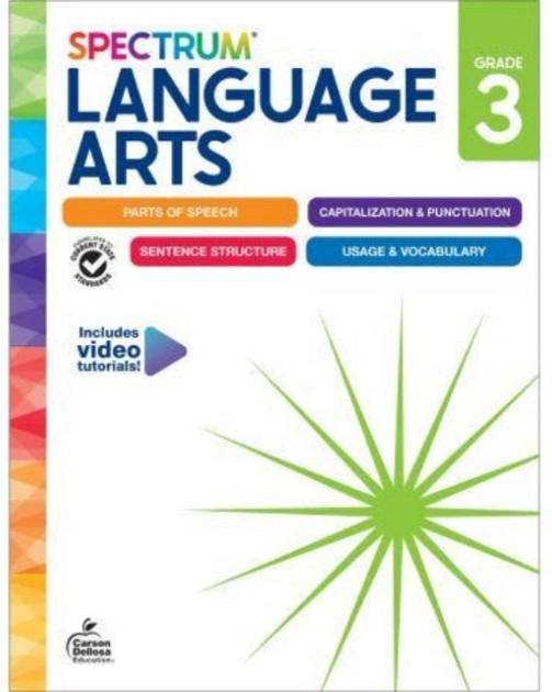 Spectrum Language Arts Workbook Grade 3