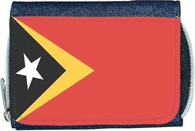 TeeTreeDesigns East timor flag denim wallet