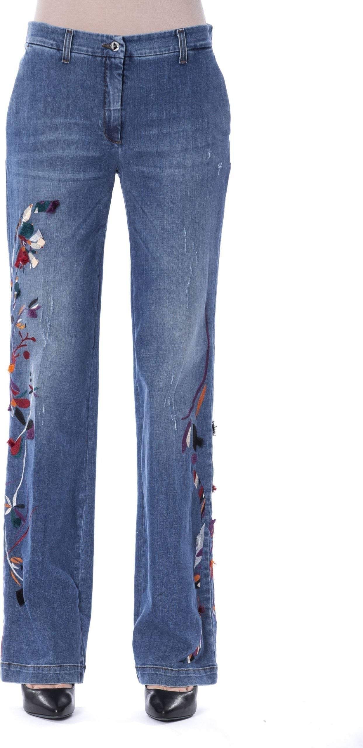 Buttoned Jeans Pant - Blue