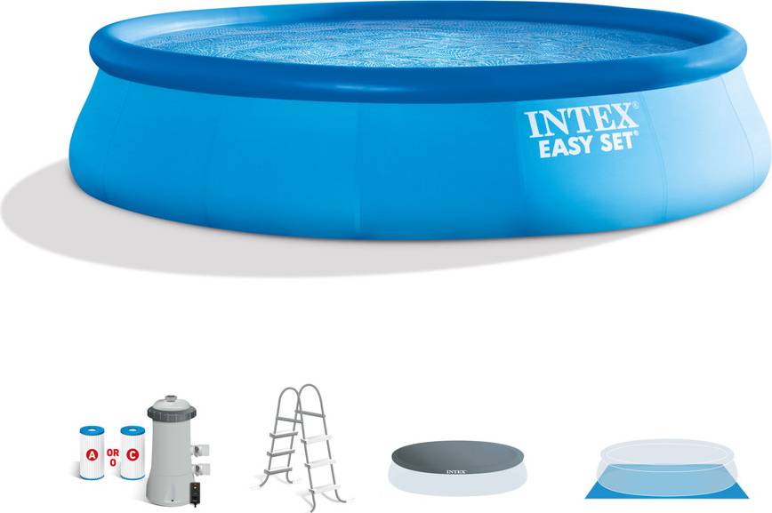 Intex above ground pools Intex Easy Set Inflatable Pool 4.57x1.07m