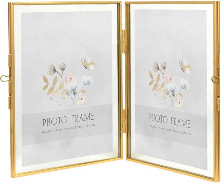 Multi photo frames At Home Double Fold Multi Tabletop Picture Photo Frame