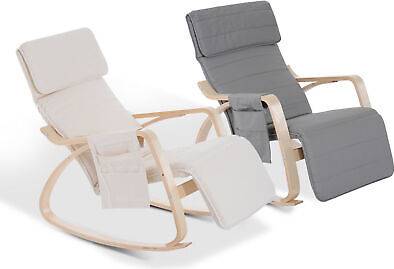 Homcom Comfortable Modern Lounge Recliner Rocking Chair