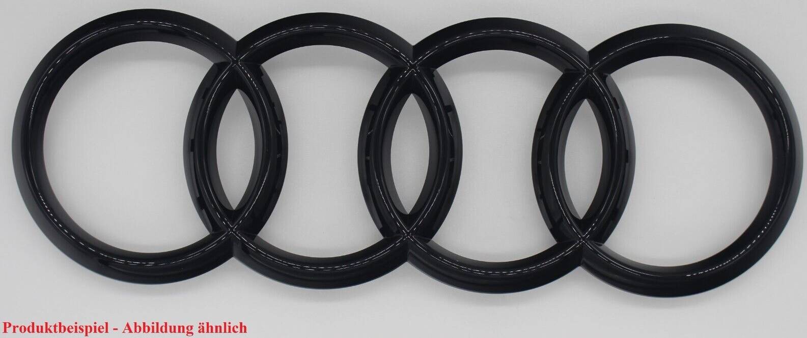 Audi Zeichen Ringe Black Edition Emblem