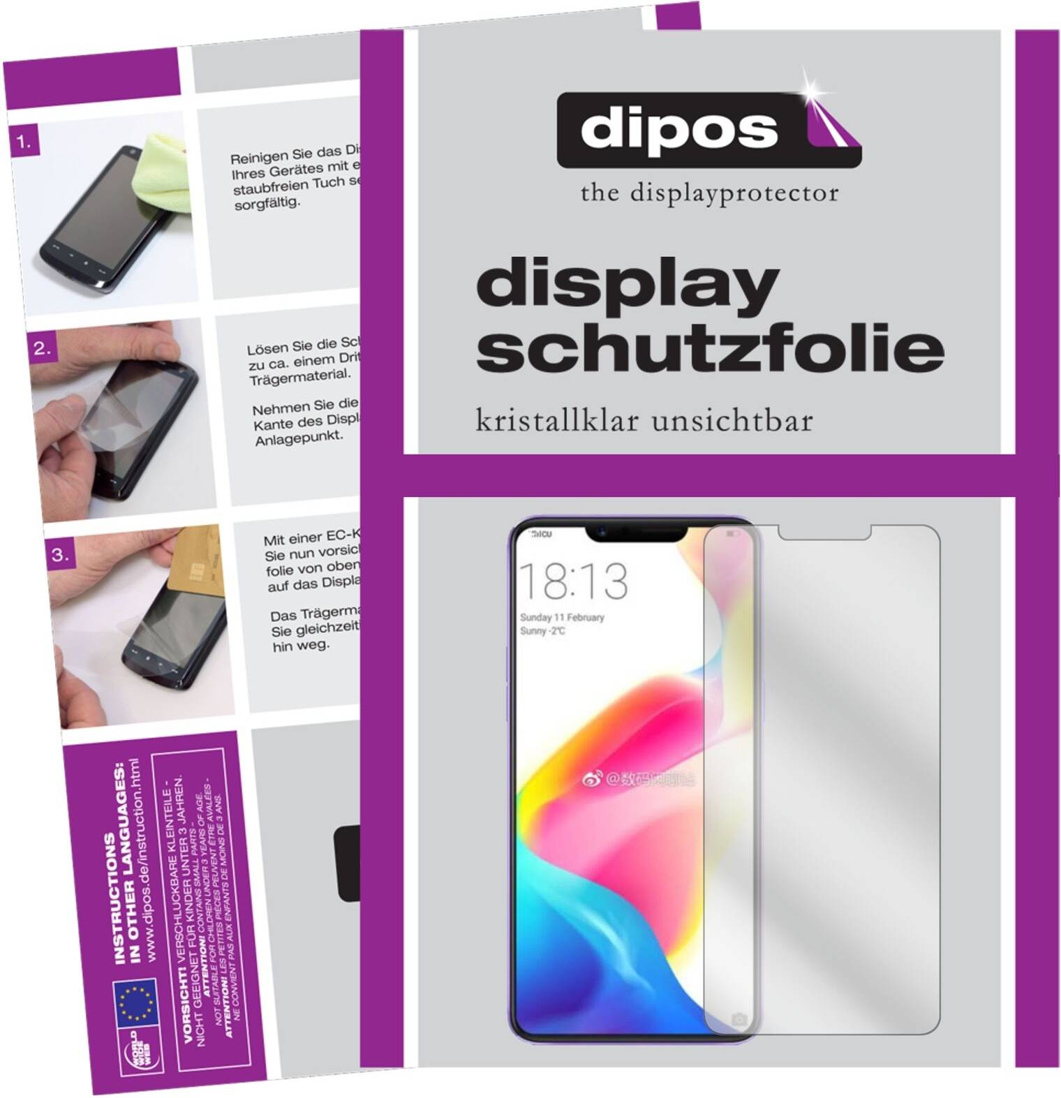 Dipos 6x Screen Protector Oppo R15 Crystal Clear