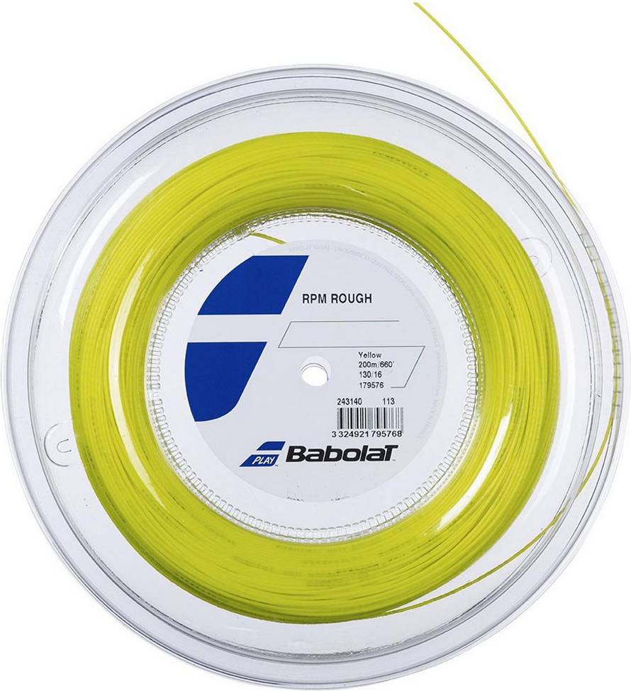Babolat RPM Rough String Reel 200m yellow