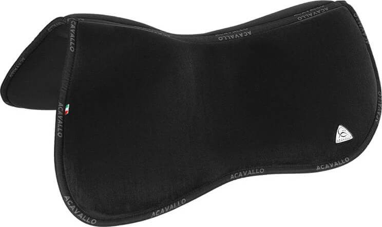 Memory Foam Half Pad And Rear Riser Black