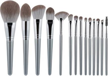 Makeupborste Set Complete - Grå