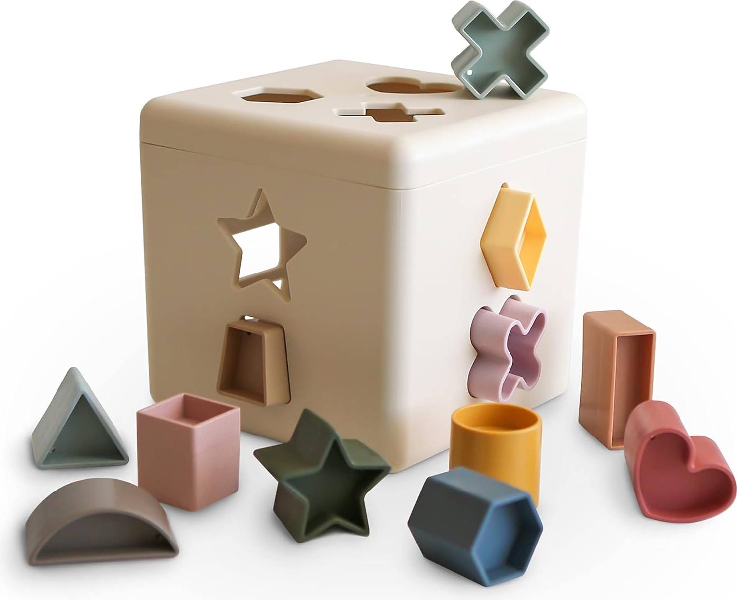 Mushie Shape Sorting Box
