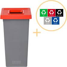 Fit Prullenbak 75L Rouge